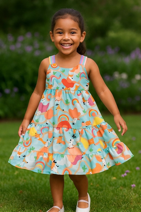 VESTIDO SUPLEX ALÇA COLORIDA - comprar online
