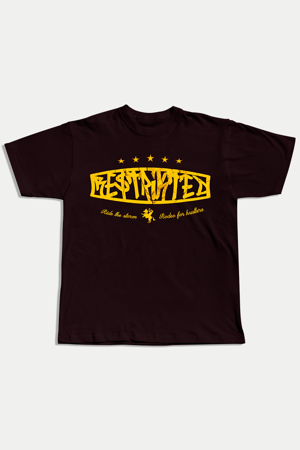 T-SHIRT "WESTERN" BROWN