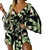 Imagem do Mini vestido Floral solto capa manga mini vestido feminino mergulho franzido det