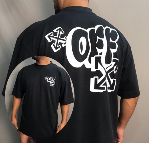 OverSize Off White Premium Preta/Branca/Bege - comprar online