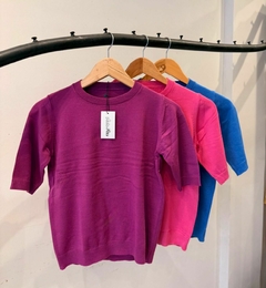 REMERA TEJIDA CUELLO BASE en internet