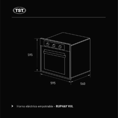 HORNO ELÉCTRICO RUPHAY VIII TST - tienda online