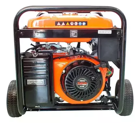 GERADOR GASOLINA 4T 420cc 15HP 6.5 kVA 6500WATTS BIVOLT PART.ELETRICA VGE8100 VULCAN TRENT