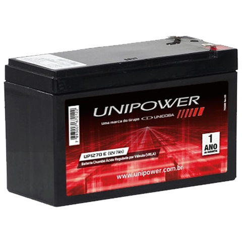 BATERIA ESTACIONÁRIA VRLA 12V 7,0AH (UP1270SEG) O
