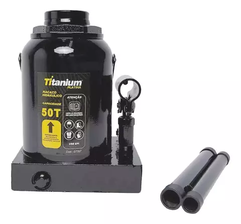 MACACO HIDRÁULICO TIPO GARRAFA 50 TONELADA TITANIUM