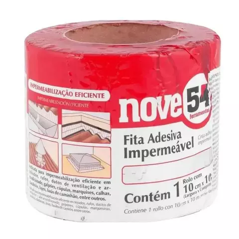 FITA ADESIVA IMPERMEAVEL 10CM X 10M 954