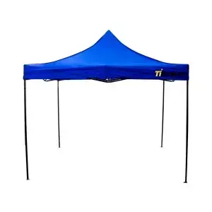 TENDA GAZEBO AZUL 100% POLIESTER TUBO ACO 0,7MM TAM. 3X3MT 705