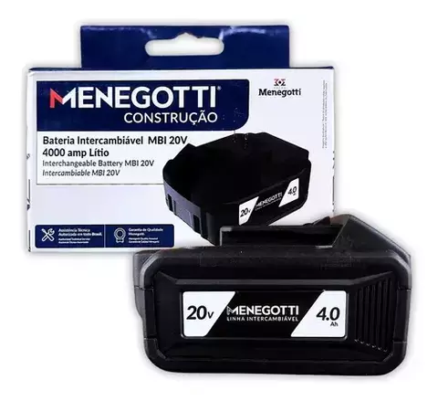 BATERIA 20V-4000AH INTERCAMBIAVEL MENEGOTTI