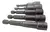 KIT SOQUETE MAGNÉTICO 05 PCS 6MM, 8MM, 10MM, 12MM, 13MM TITANIUM - loja online