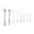 KIT CHAVE COMBINADA 8 PCS - 6-8-10-11-13-14-17-19MM TITANIUM - comprar online