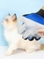 Luva de higiene para animais de estimação - Escova suave removedora de pelos para cães e gatos - Massageia e estimula a circulação - Fácil de usar e l