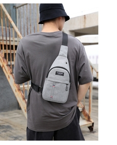 Men Fashion Multifunction Shoulder Bag Crossbody Bag On Shoulder Travel Sling Ba - TDS Papelaria