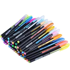 Conjunto de canetas de gel umitivas com 48 cores e glitter para adultos, livros - comprar online