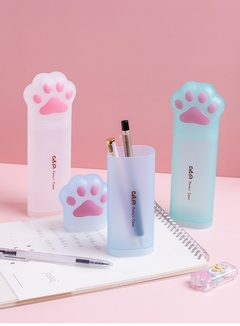 3D Pencil Case Storage Box Lovely Pink Cat paw Cartoon Pen Bag for School Girl K na internet