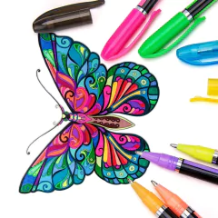 Conjunto de canetas de gel umitivas com 48 cores e glitter para adultos, livros - loja online