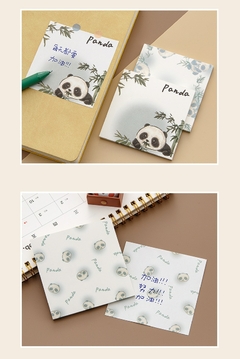 Conjunto de 4 livros Panda Note Memo Hand Account Pequeno Bloco de Notas
