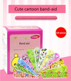 120pcs/lot Cartoon Animal Pattern Band Aid Hemostasis Adhesive Bandages First Ai