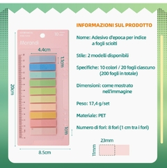 Imagem do 200 Sheets Color Sticky Notes Memo Pad Notes Index Transparent Post Stickers Boo