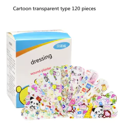 120pcs/lot Cartoon Animal Pattern Band Aid Hemostasis Adhesive Bandages First Ai - comprar online