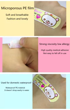120pcs/lot Cartoon Animal Pattern Band Aid Hemostasis Adhesive Bandages First Ai