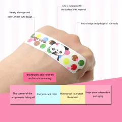 120pcs/lot Cartoon Animal Pattern Band Aid Hemostasis Adhesive Bandages First Ai