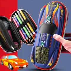 3D Racing Car Pencil Cases Cartoons School Pencil Case for children Stationery b
