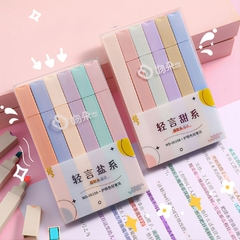 6Pcs/Set Morandi Color Soft-head Highlighter Light-color DIY Photo Album Journal na internet