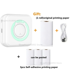 Meow Mini Label Printer Thermal Portable Printers Stickers Paper Inkless Wireles - TDS Papelaria