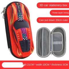 3D Racing Car Pencil Cases Cartoons School Pencil Case for children Stationery b - comprar online