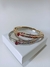 Bracelete biju cravejado com pedra de zircônia