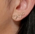 Brinco earcuff de corações vazados - comprar online