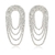 Brinco canoa de strass