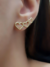 Brinco earcuff de corações vazados - loja online