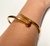 Bracelete dourado de metal em formato de prego - comprar online