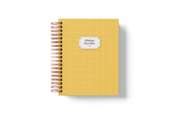 Caderno de Receitas | Amarelo Grid