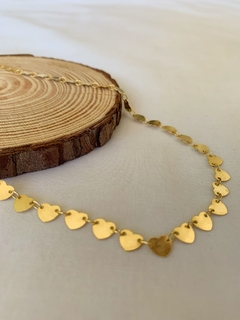 Chocker Coração de Ouro