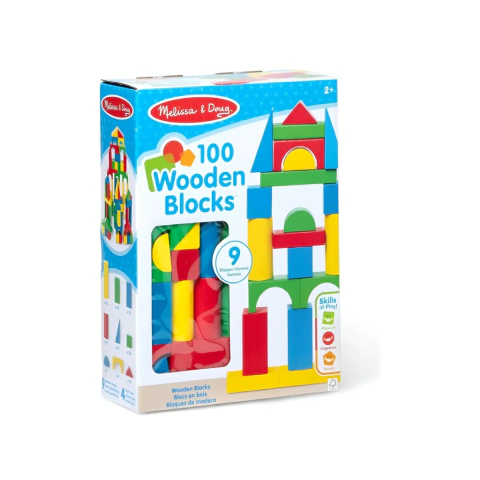 Bloques de madera 100 piezas - Melissa y Doug