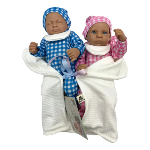 Bebés Reales mellizos 25cm - Casita de muñecas - comprar online