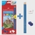 Lápis de cor Faber-Castell 12 cores + 2 lápis grafite+ Borracha+Apontador na internet