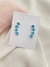Brinco Ear Cuff Azul Capri