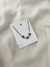 Pulseira três coração verde semijoia ouro 18k
