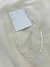 Choker fita/cordão baiano trançado prata