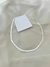 Choker fita 6mm 40cm prata