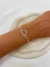 Pulseira dupla coração vazado - comprar online