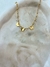 Pulseira borboletas penduradas com cristais