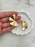 Brinco meia pizza dourado bijuteria - comprar online