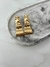 Brinco dourado bijuteria