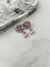 Brinco flor cravejado bijuteria