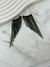 Brinco ear cuff preto bijuteria