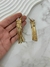Brinco franja dourado bijuteria - comprar online